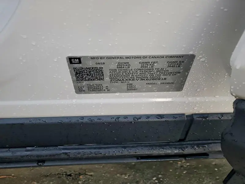 2019 CHEVROLET EQUINOX LT  