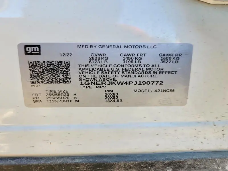 2023 CHEVROLET TRAVERSE RS  