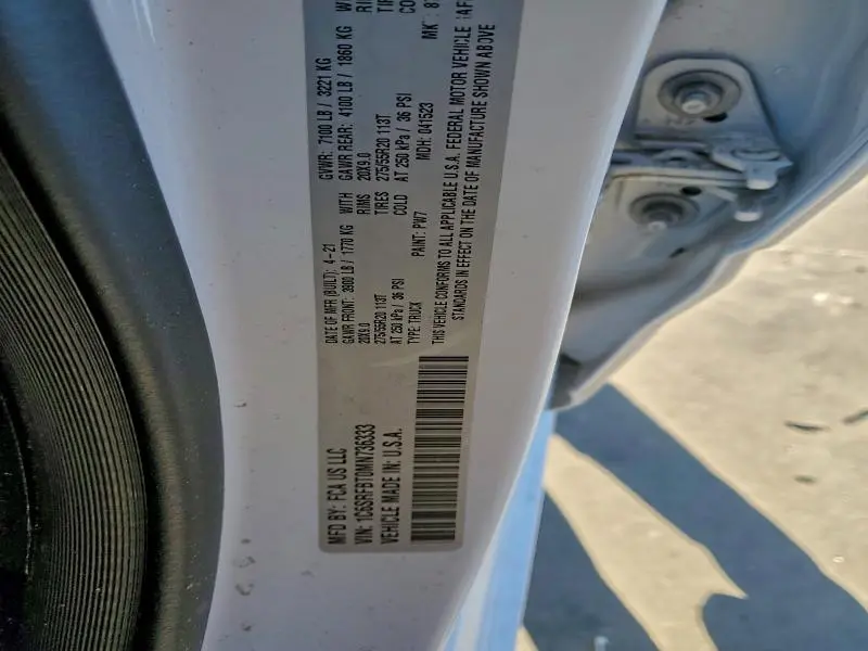 2021 RAM 1500 BIG HORN/LONE STAR  