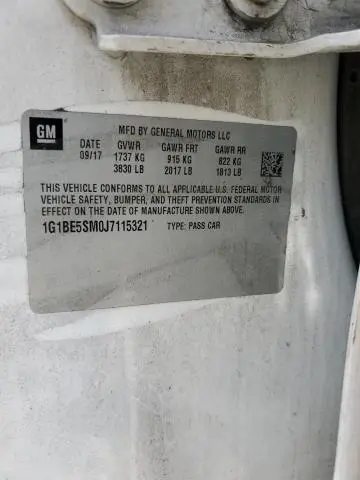 2018 CHEVROLET CRUZE LT  