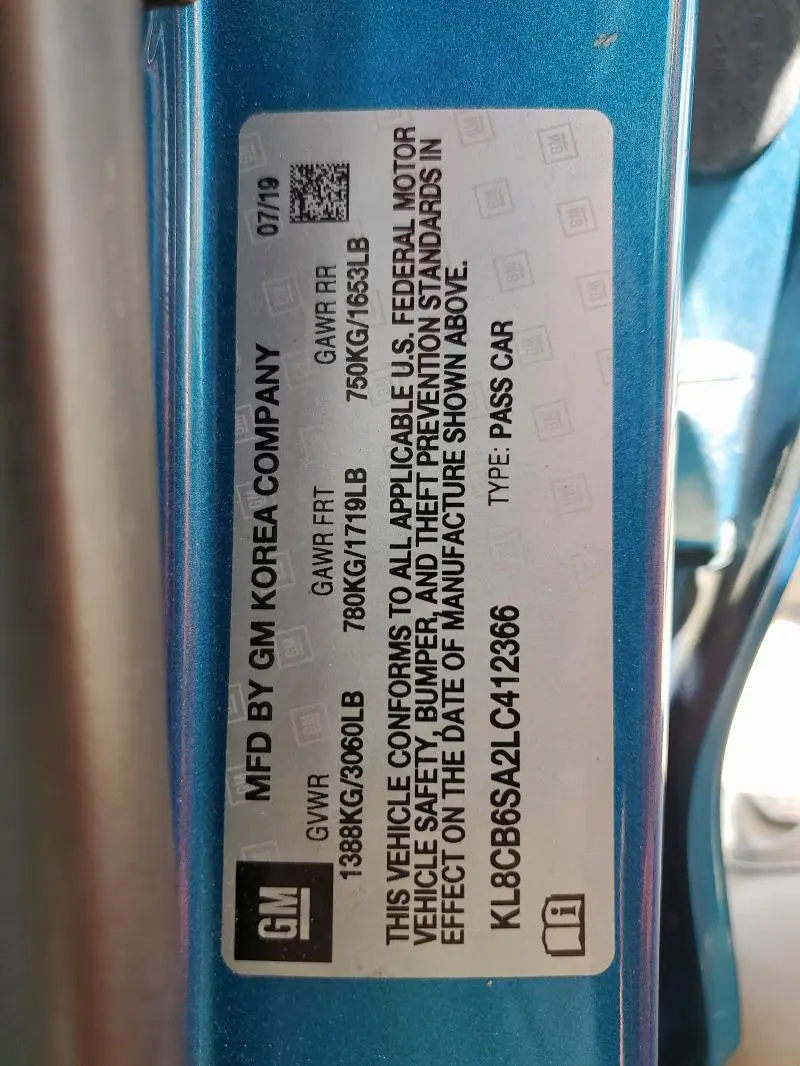 2020 CHEVROLET SPARK LS  