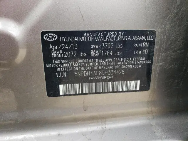 2013 HYUNDAI ELANTRA GLS  