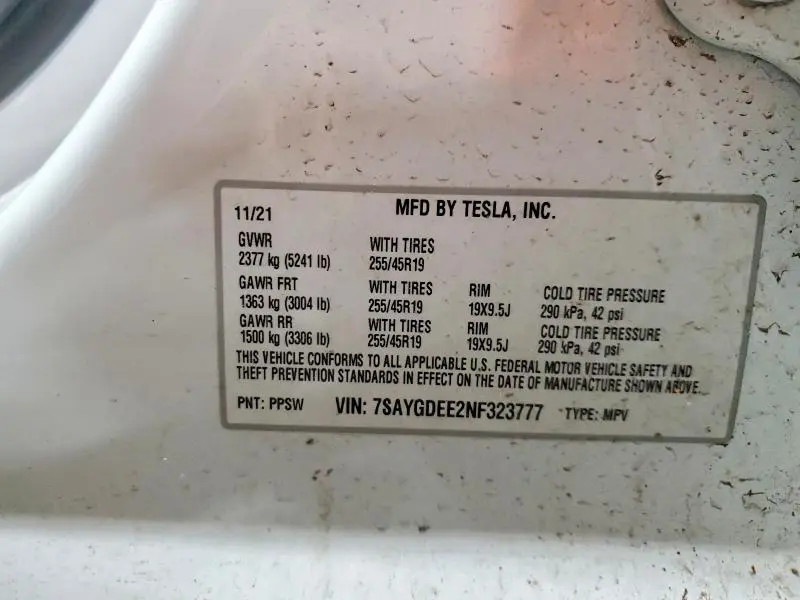 2022 TESLA MODEL Y   