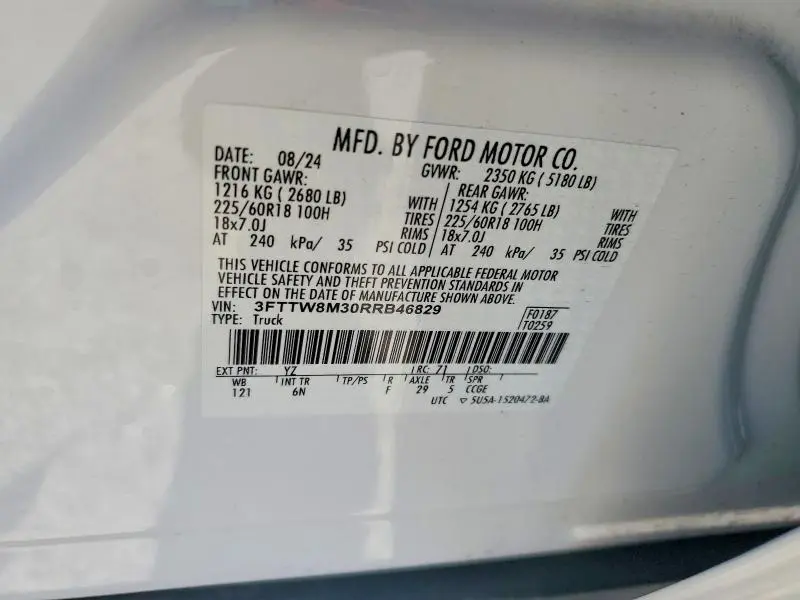2024 FORD MAVERICK LARIAT  