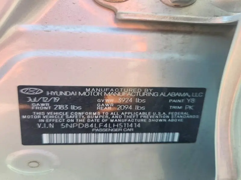 2020 HYUNDAI ELANTRA VALUE EDITION  