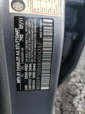 2011 MERCEDES-BENZ E 350  
