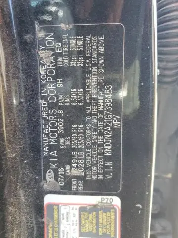 2016 KIA SOUL   