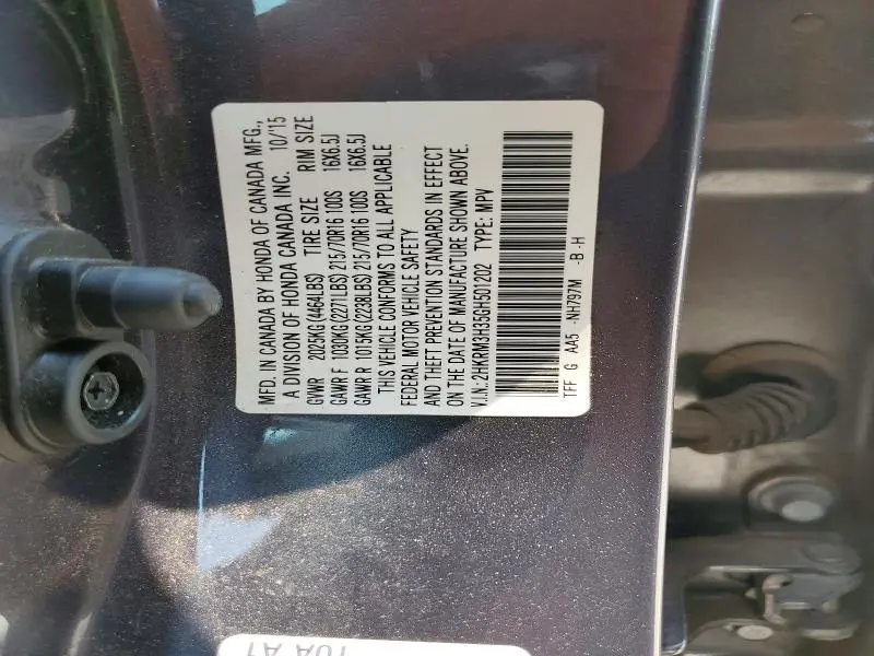 2016 HONDA CR-V LX  