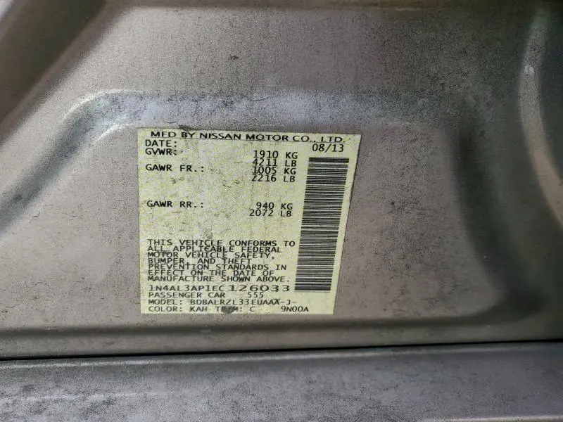 2014 NISSAN ALTIMA 2.5  