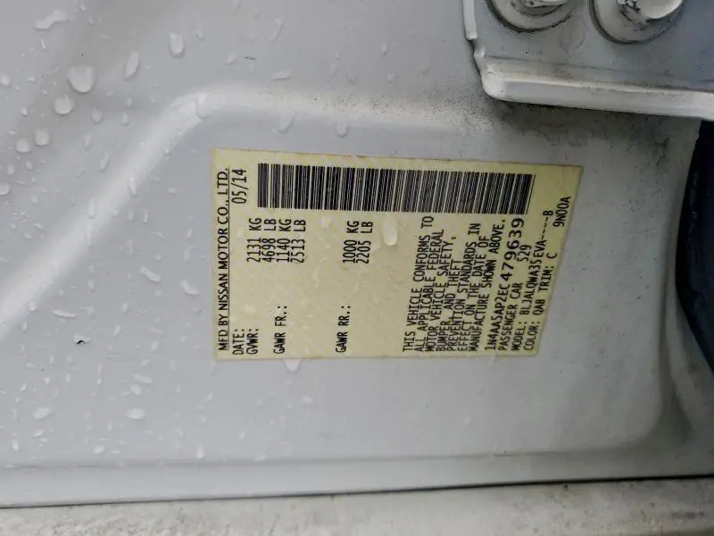 2014 NISSAN MAXIMA S  