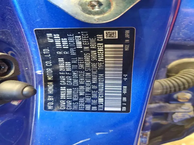 2018 HONDA CIVIC EX  