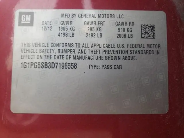 2013 CHEVROLET CRUZE LTZ  