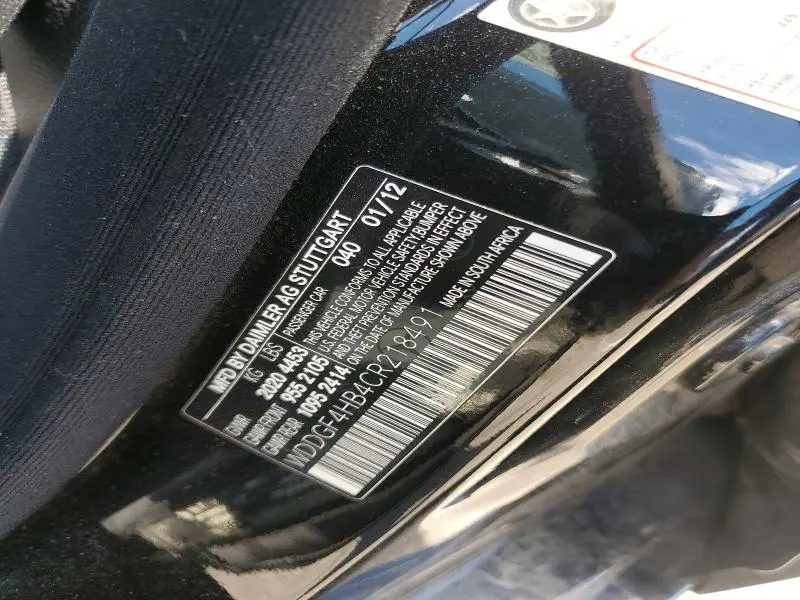 2012 MERCEDES-BENZ C 250  