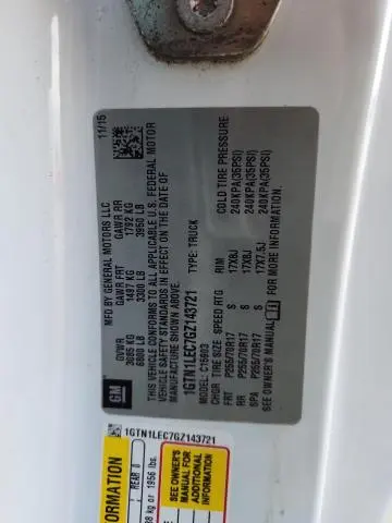 2016 GMC SIERRA C1500  