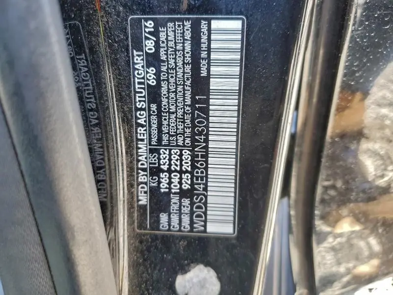 2017 MERCEDES-BENZ CLA 250  