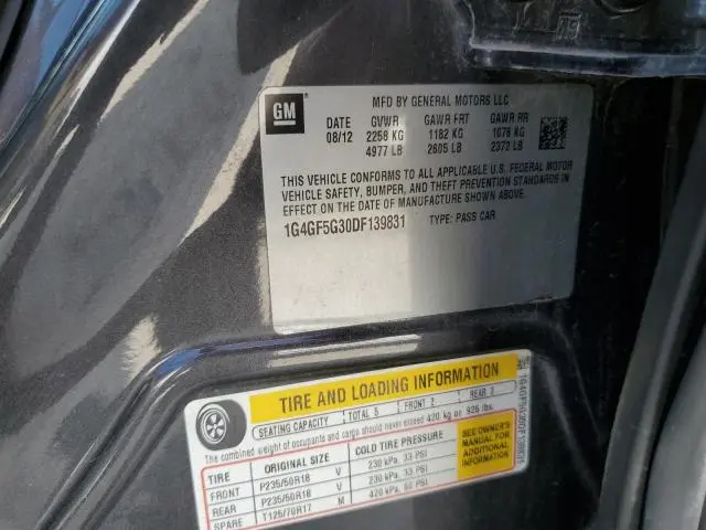 2013 BUICK LACROSSE PREMIUM  