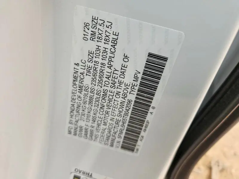 2026 HONDA ODYSSEY EXL  
