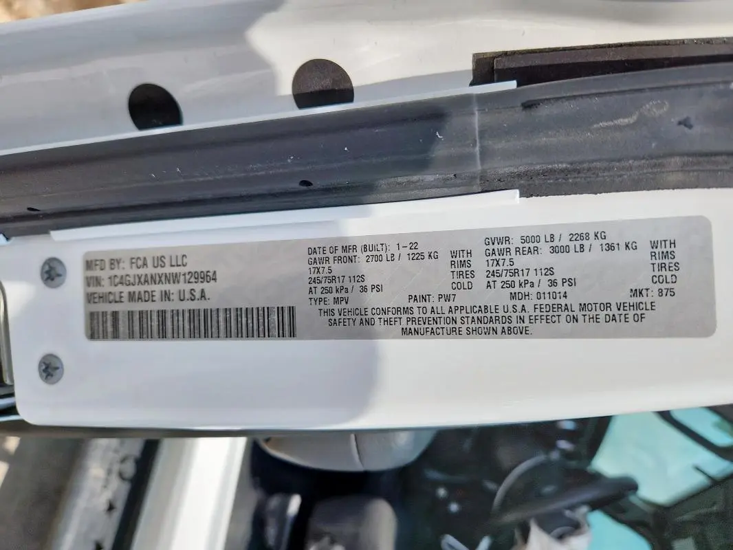 2022 JEEP WRANGLER SPORT  