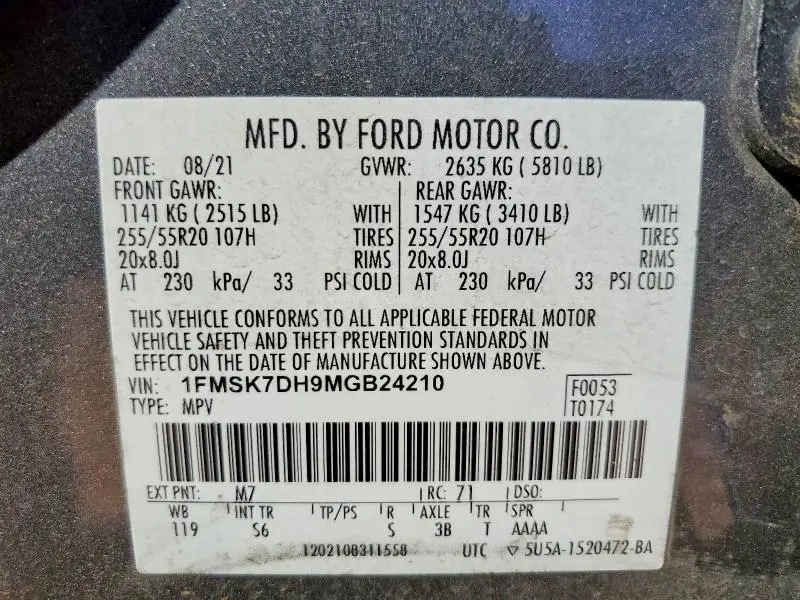 2021 FORD EXPLORER XLT  