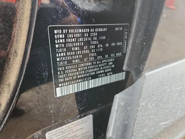 2011 VOLKSWAGEN TIGUAN S  