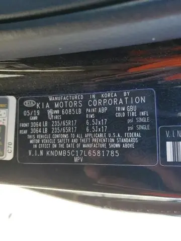 2020 KIA SEDONA LX