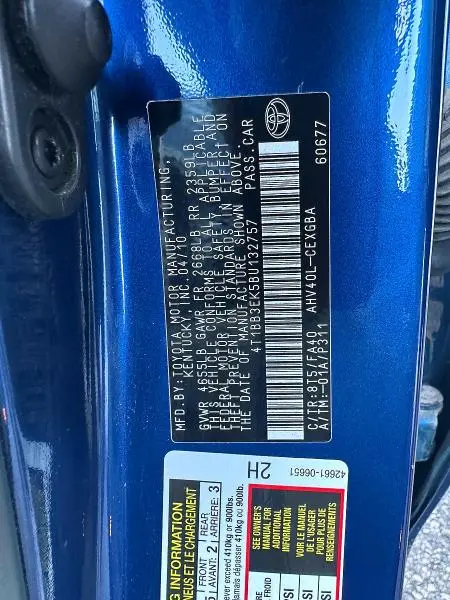 2011 TOYOTA CAMRY HYBRID  