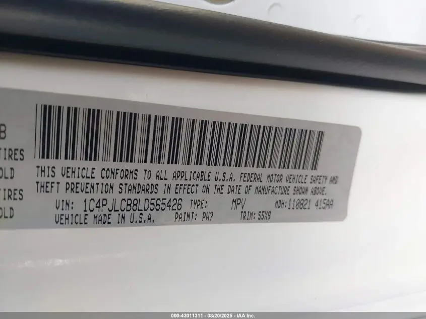 2020 JEEP CHEROKEE LATITUDE FWD