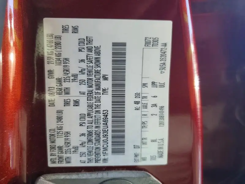 2014 FORD ESCAPE TITANIUM  