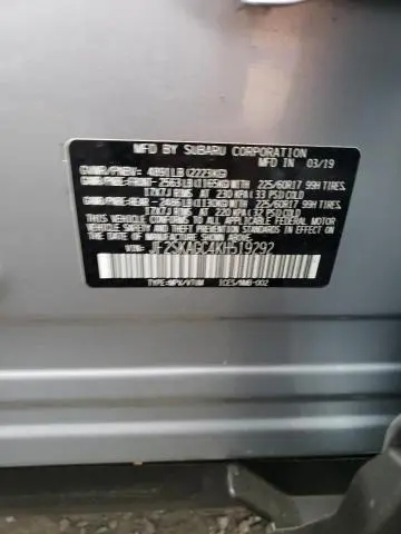 2019 SUBARU FORESTER PREMIUM  