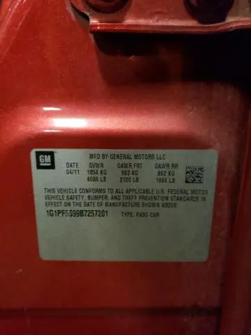 2011 CHEVROLET CRUZE LT  