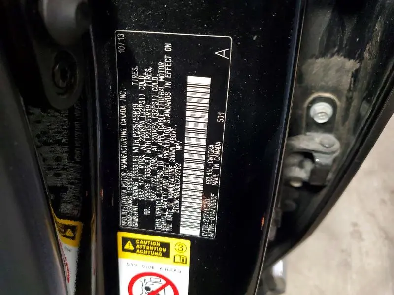 2014 LEXUS RX 350 BASE  