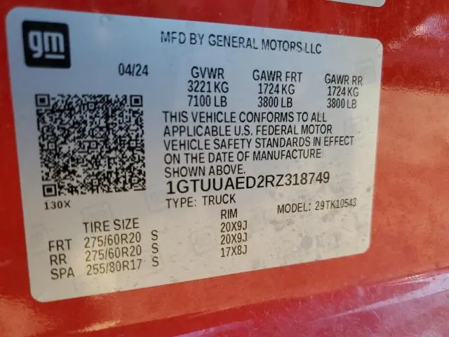 2024 GMC SIERRA K1500  