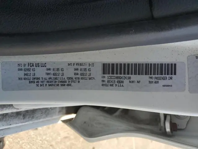 2016 CHRYSLER 200 LIMITED  