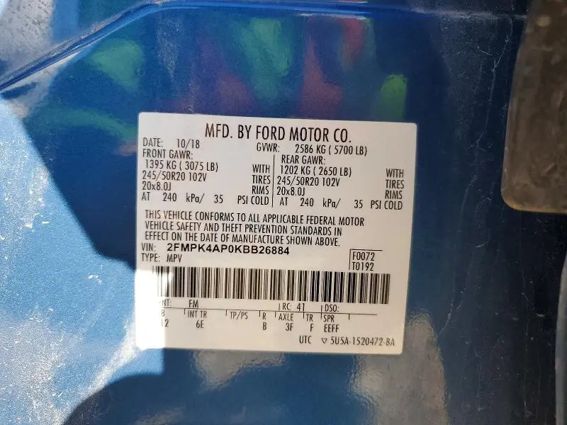 2019 FORD EDGE ST  