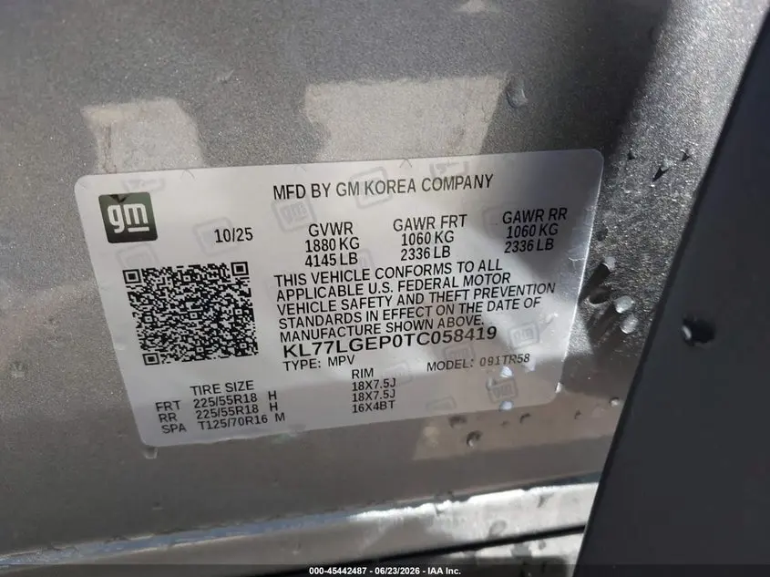 2026 CHEVROLET TRAX FWD 1RS