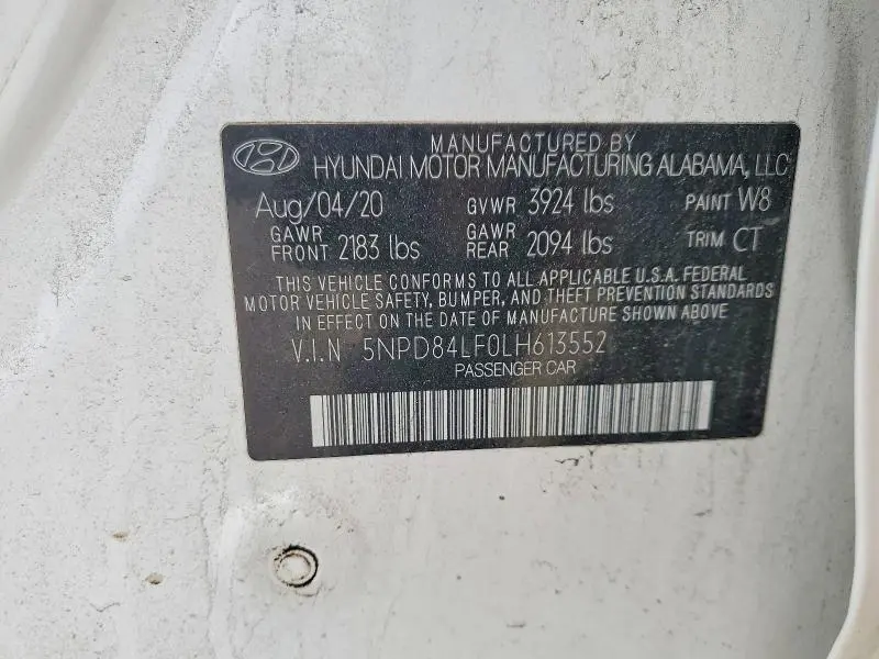 2020 HYUNDAI ELANTRA VALUE EDITION  