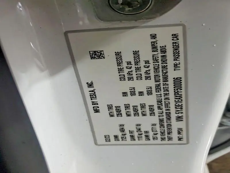 2023 TESLA MODEL 3   