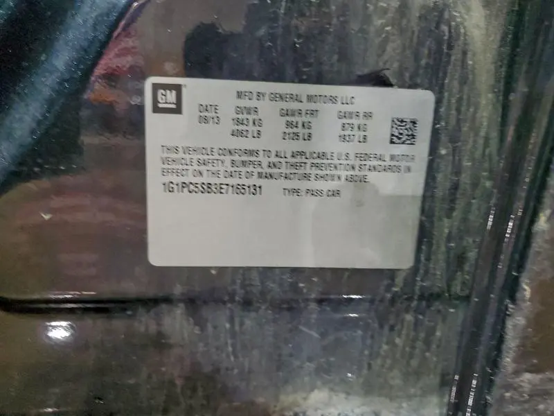 2014 CHEVROLET CRUZE LT  