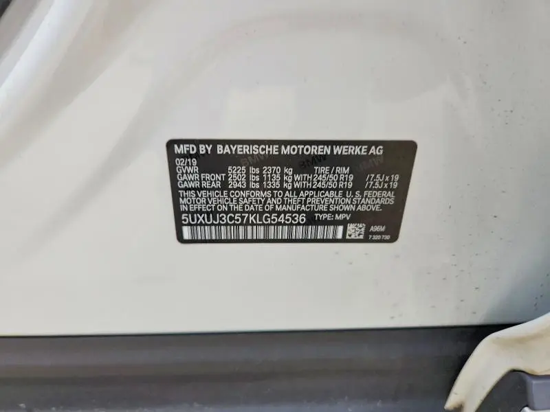 2019 BMW X4 XDRIVE30I  