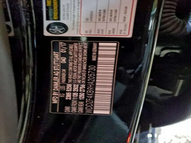 2017 MERCEDES-BENZ E 300 4MATIC  