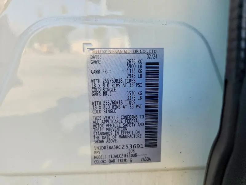 2024 NISSAN PATHFINDER SV  
