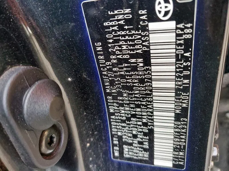 2020 TOYOTA COROLLA LE  