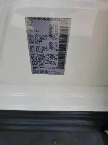 2014 NISSAN PATHFINDER S  