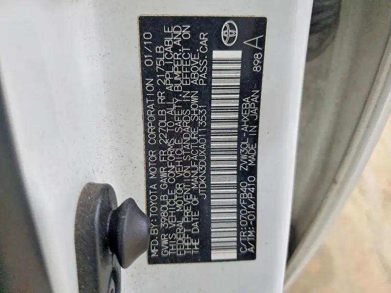 2010 TOYOTA PRIUS II  