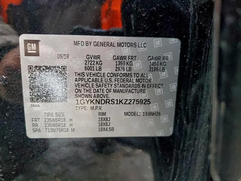 2019 CADILLAC XT5 LUXURY  