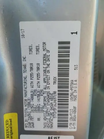 2018 TOYOTA TUNDRA CREWMAX SR5  