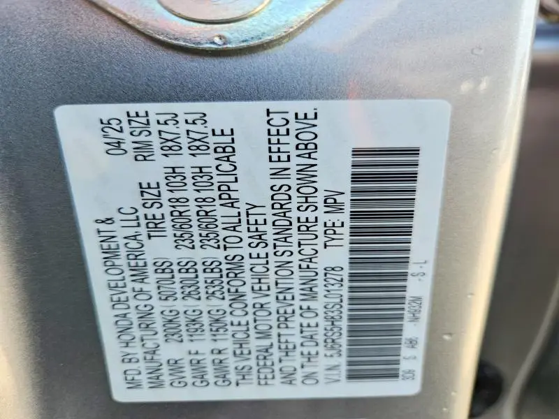 2025 HONDA CR-V SPORT-L  