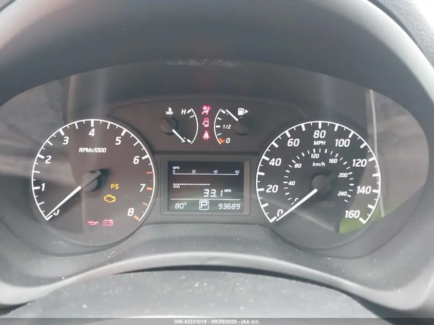 2016 NISSAN SENTRA S