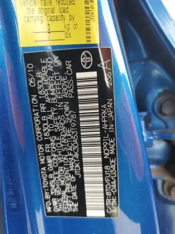 2010 TOYOTA YARIS   
