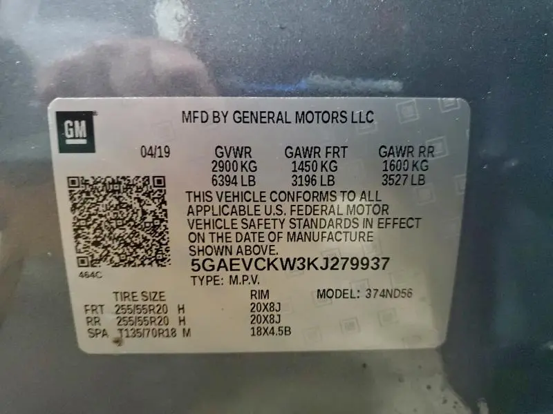 2019 BUICK ENCLAVE AVENIR  